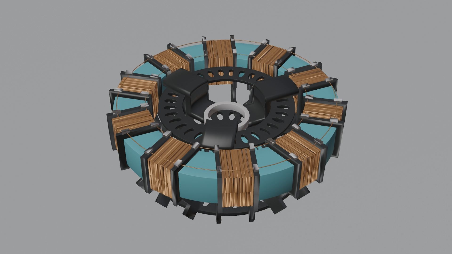 Iron man arc reactor mark 1 Low-poly 3D model_8