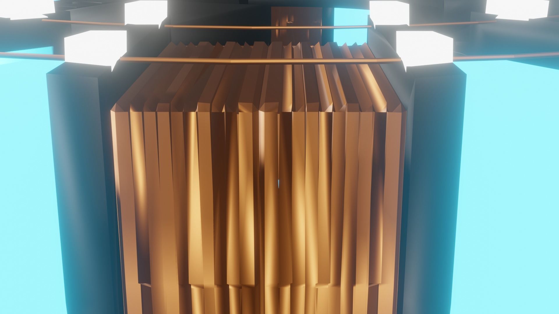 Iron man arc reactor mark 1 Low-poly 3D model_3