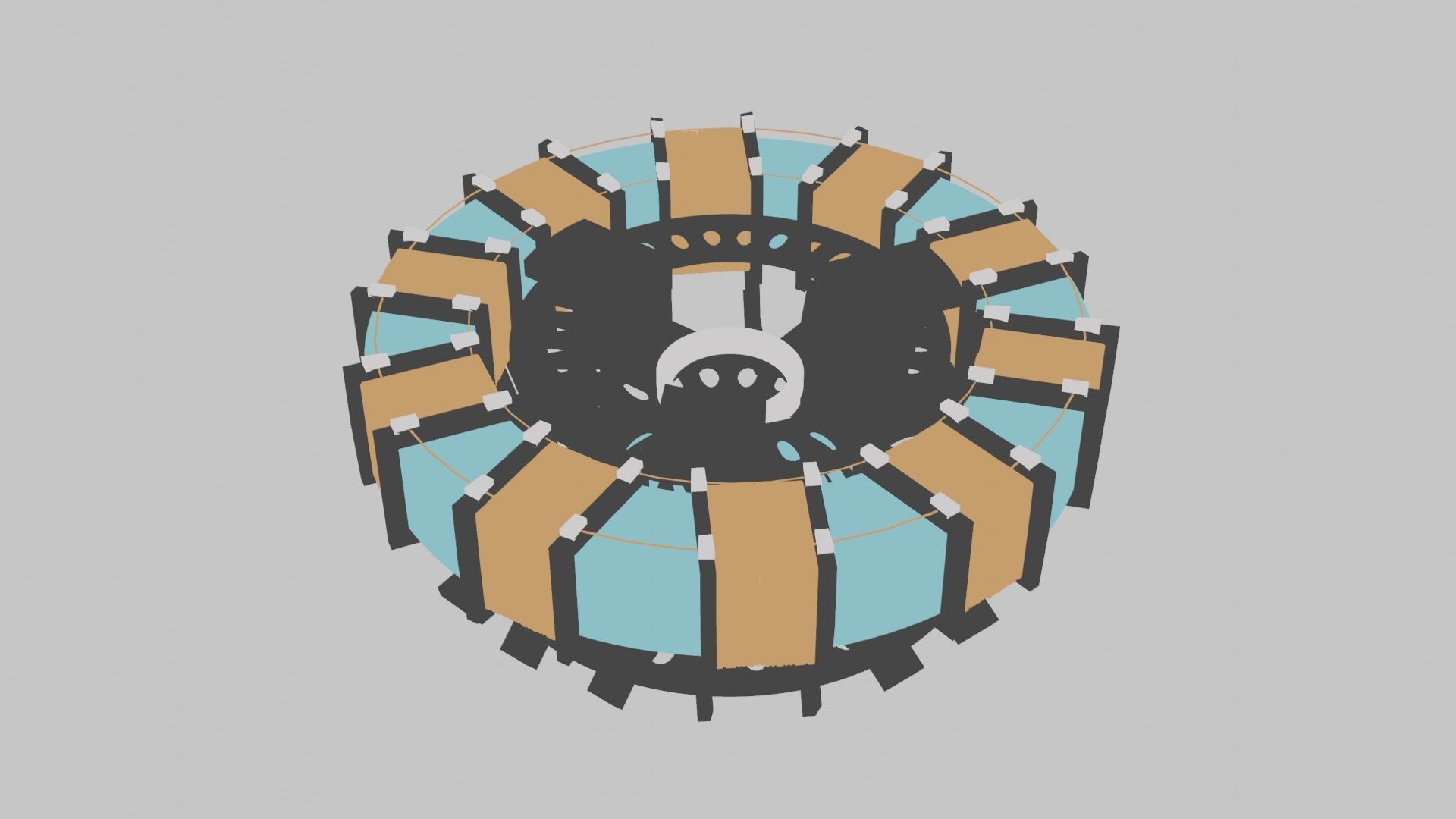 Iron man arc reactor mark 1 Low-poly 3D model_6