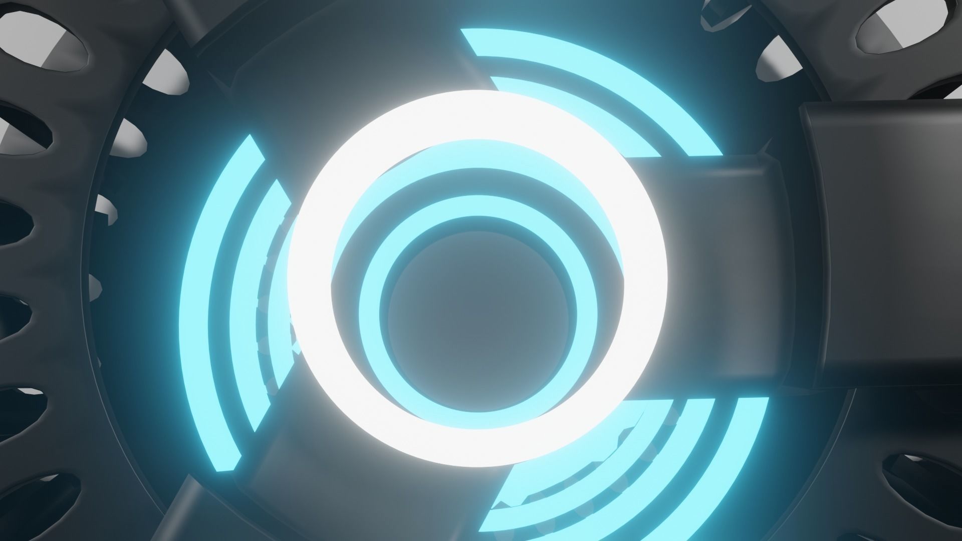 Iron man arc reactor mark 1 Low-poly 3D model_5