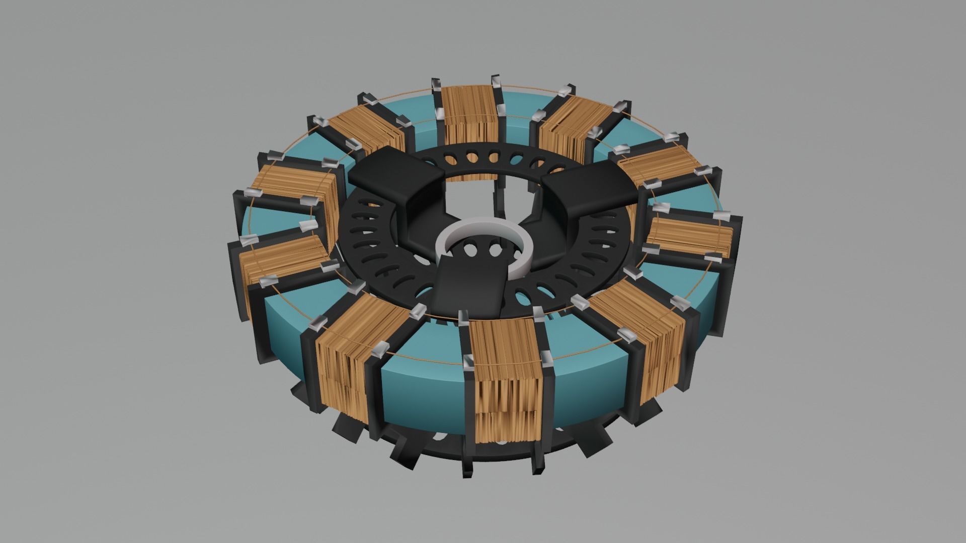 Iron man arc reactor mark 1 Low-poly 3D model_7