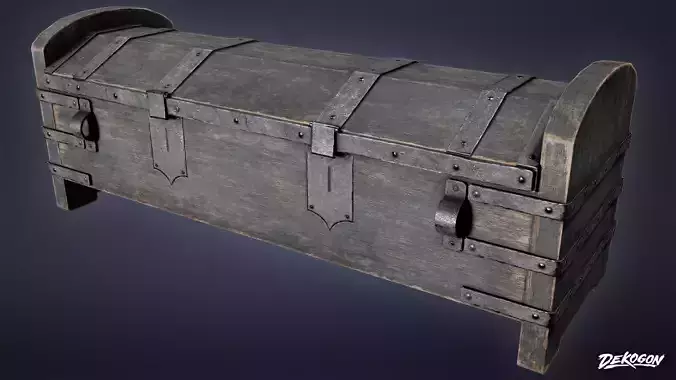 MEDIEVAL - Chest 02 - LOW POLY