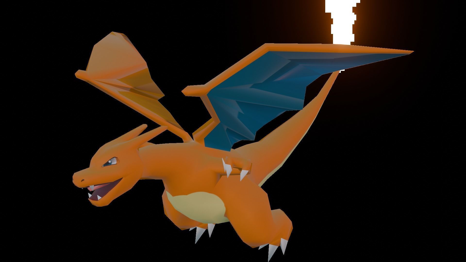 Charizard Low-poly 3D model_7