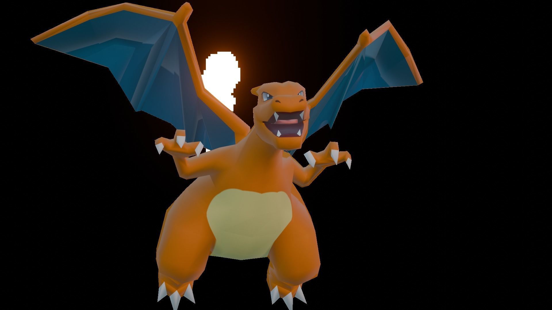Charizard Low-poly 3D model_2