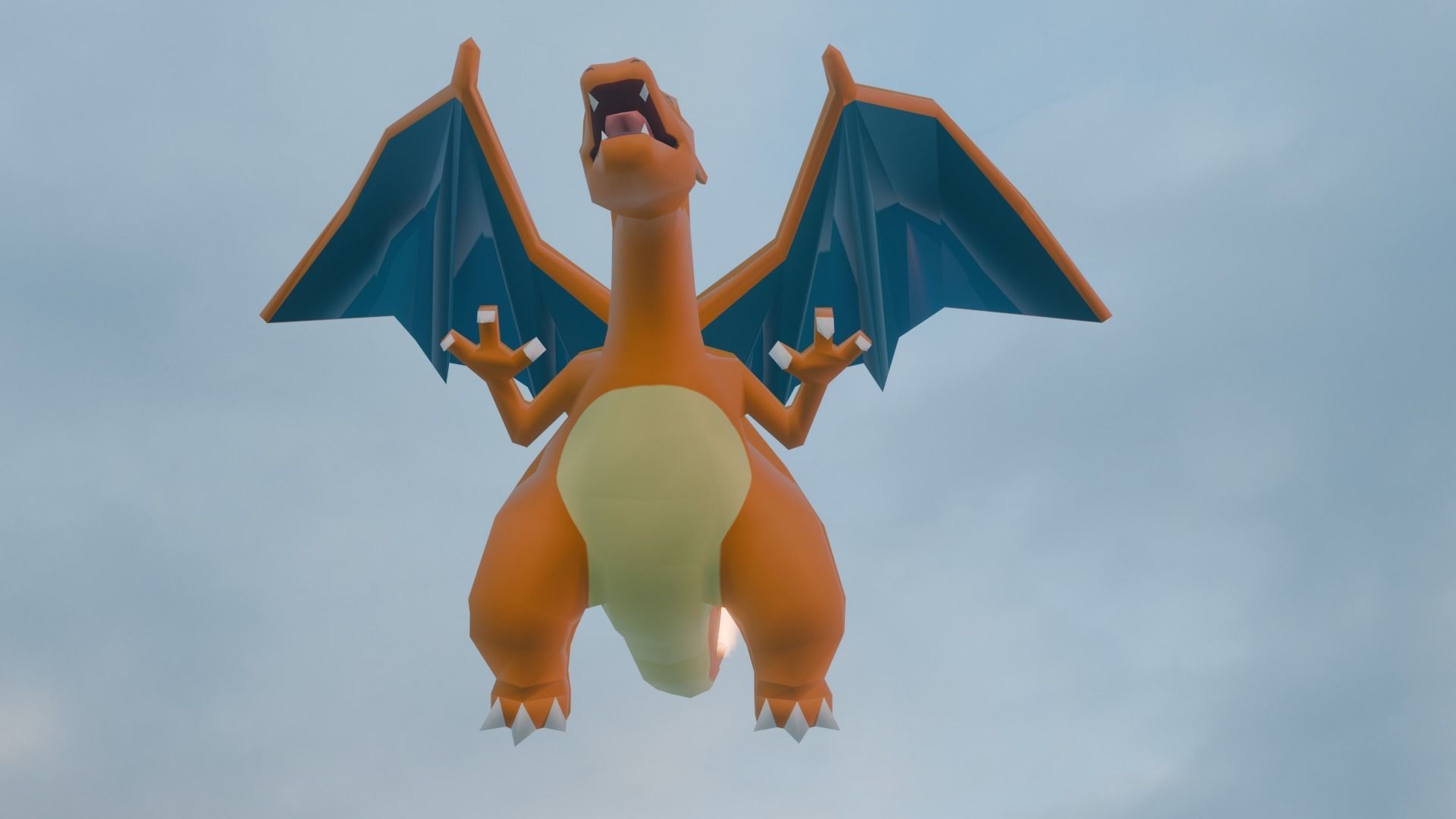 Charizard Low-poly 3D model_8