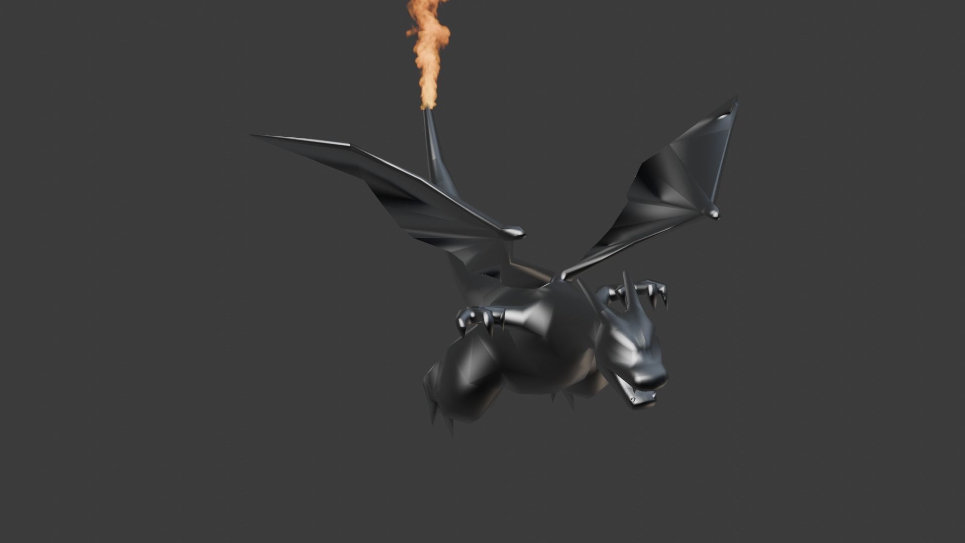Charizard Low-poly 3D model_6