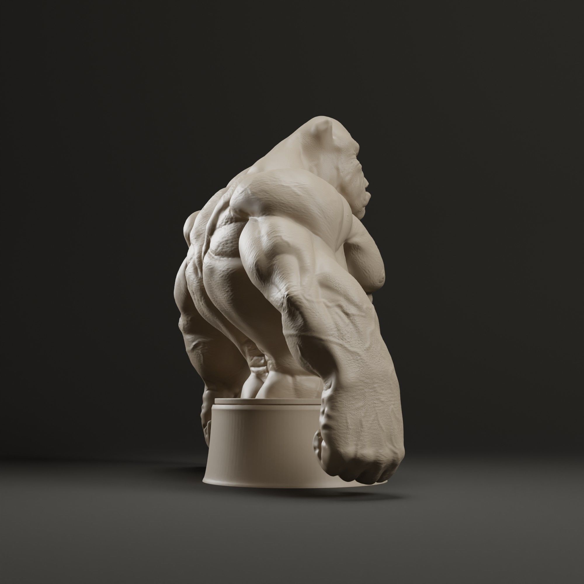 Bodybuilder Boss Dog Bust 3D print model_15