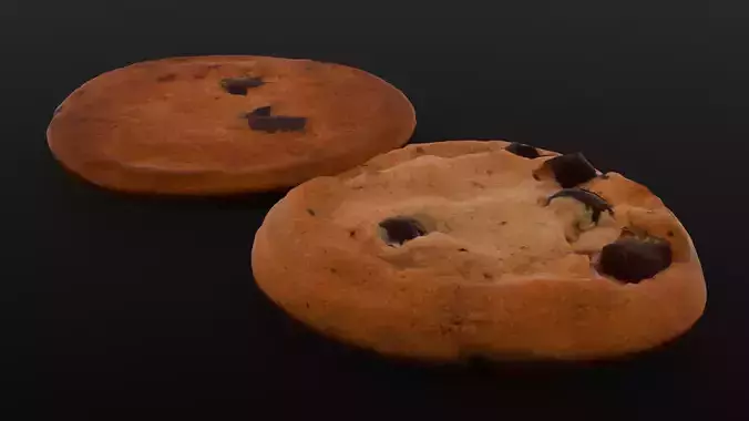 Detailed Cookies 3D Model 