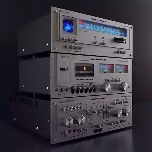 Hi-Fi Tower Marantz 3D Model Collection