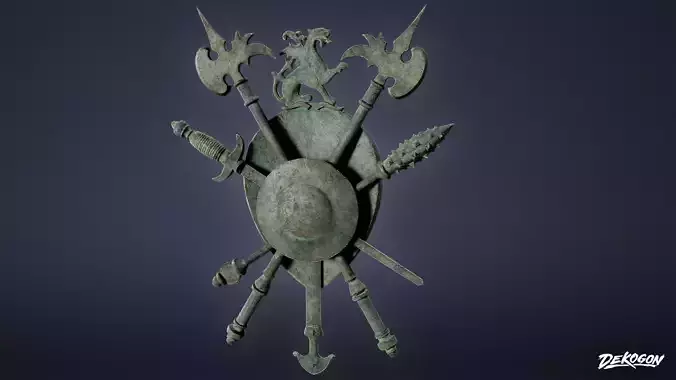 MEDIEVAL - Coat of Arms 01 - LOW POLY