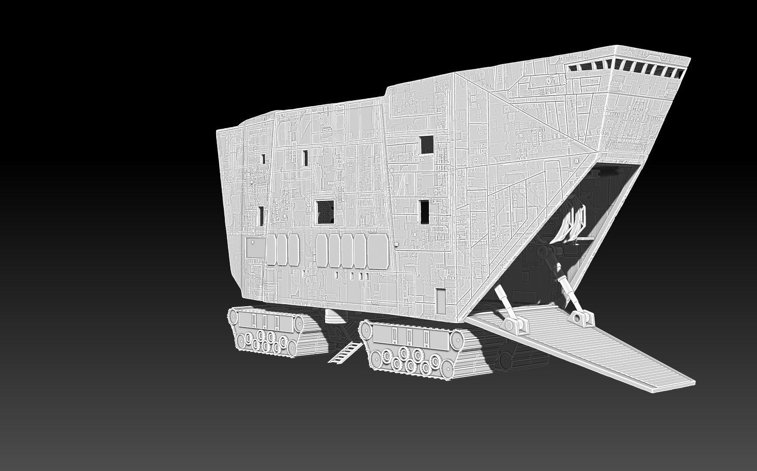 Jawa Sand Crawler 3D print model_1