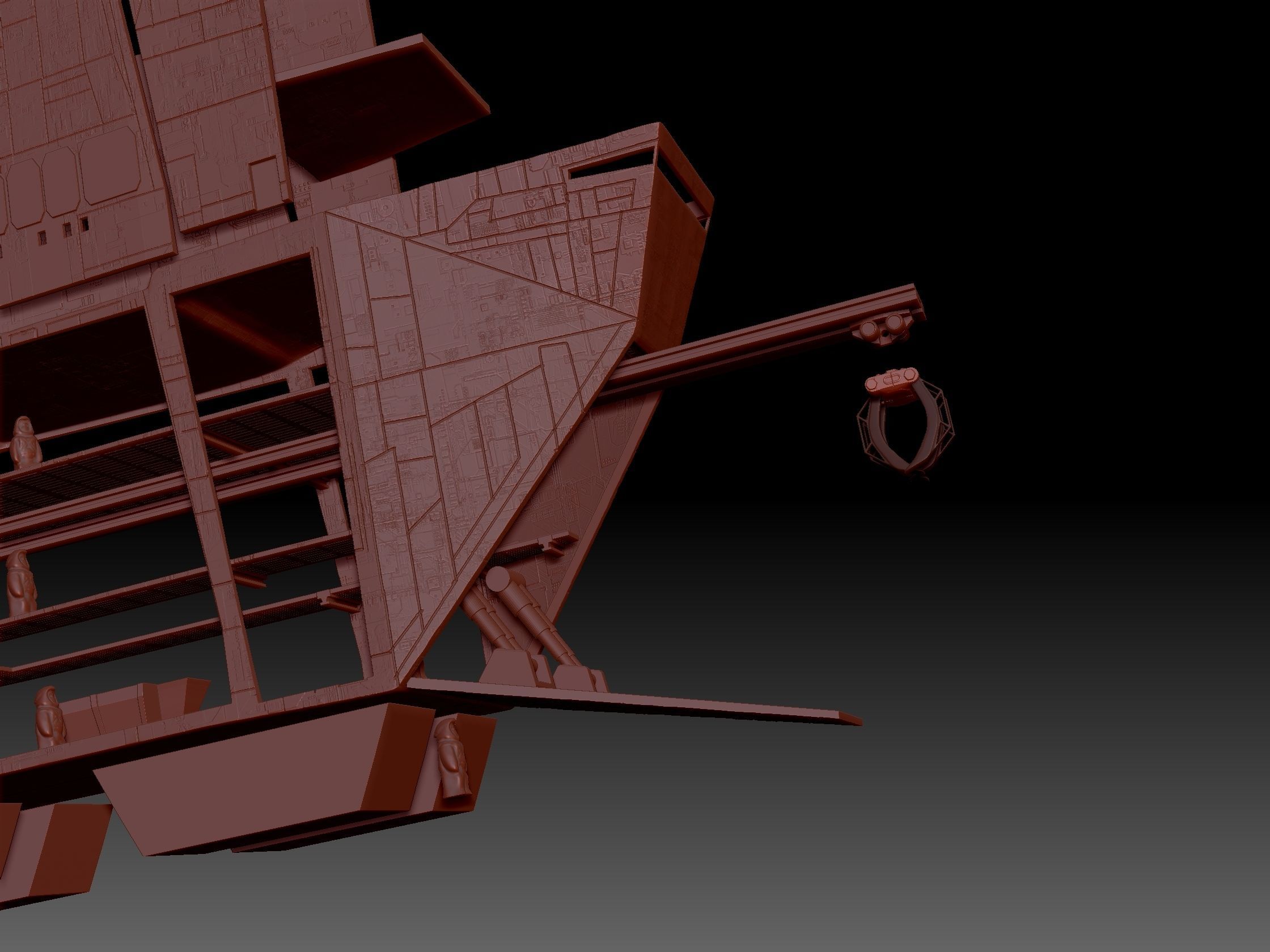 Jawa Sand Crawler 3D print model_10