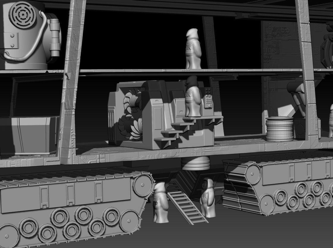 Jawa Sand Crawler 3D print model_19