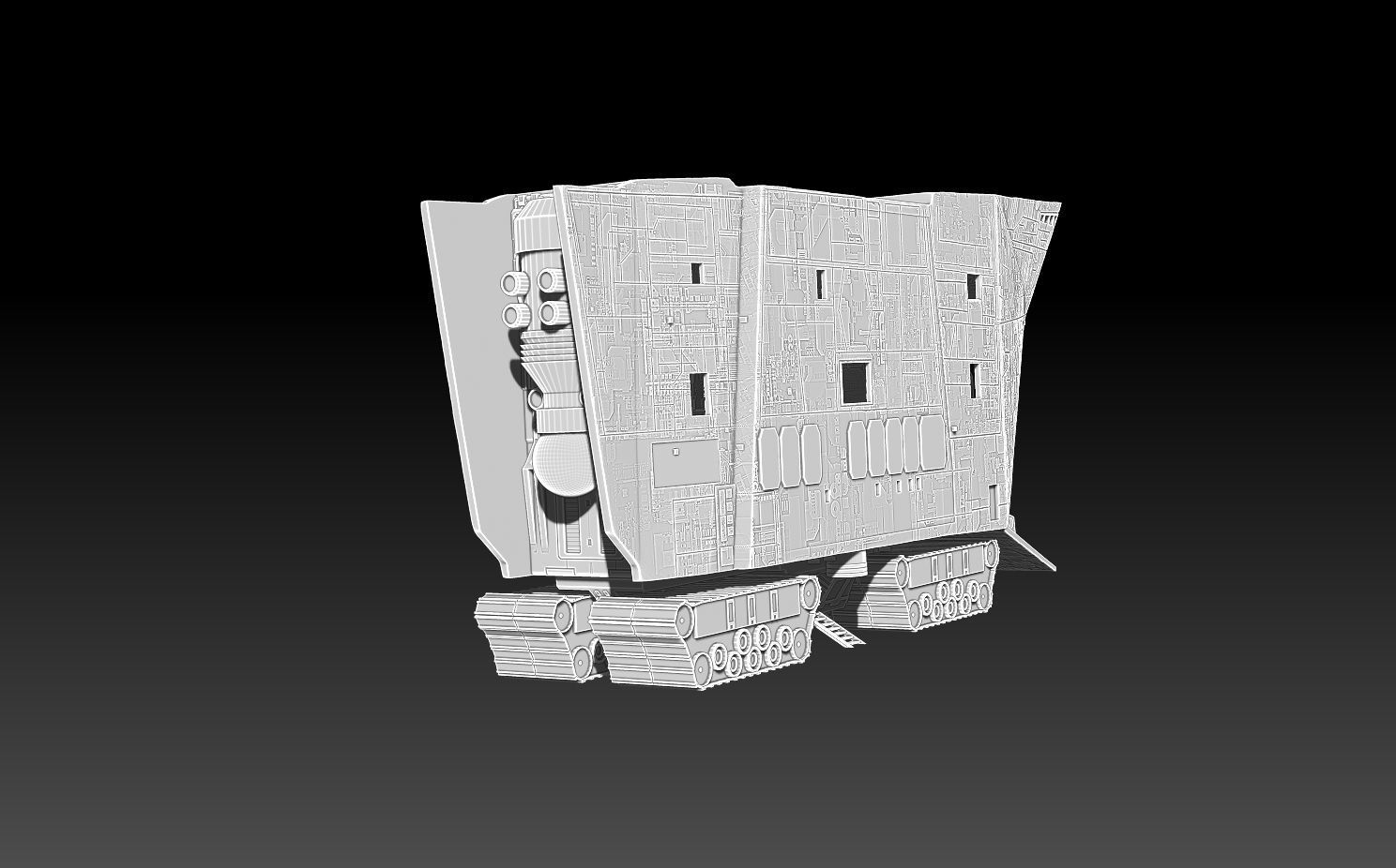 Jawa Sand Crawler 3D print model_3
