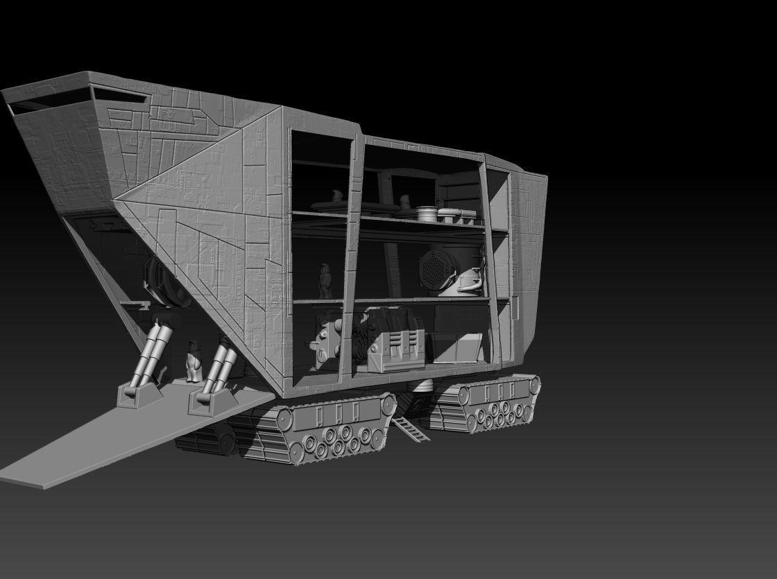 Jawa Sand Crawler 3D print model_2