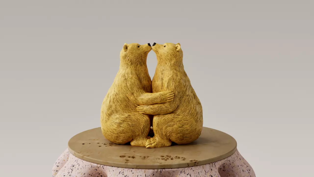 ESCULTURA - ARTE CONTEMPORANEO - OSOS 3D print model_0