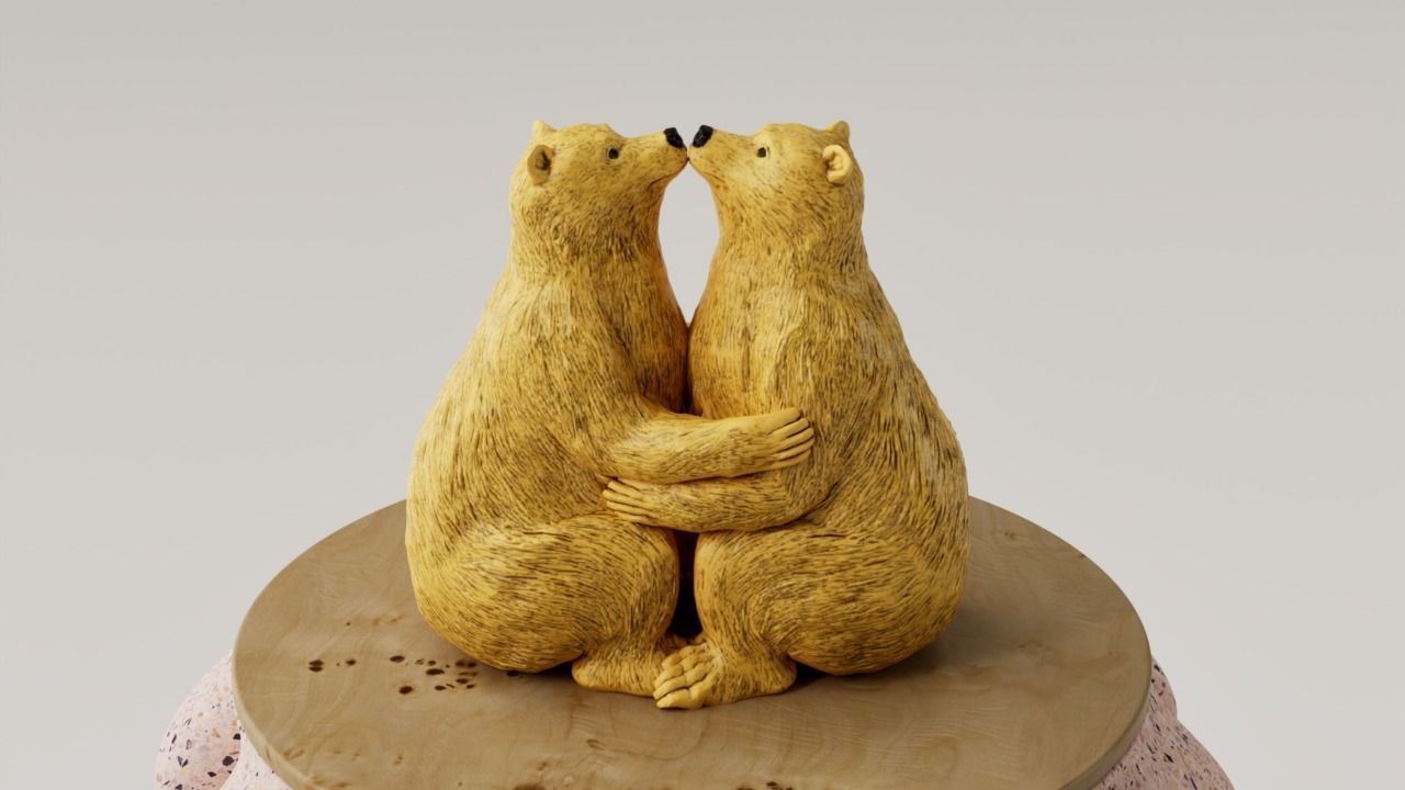 ESCULTURA - ARTE CONTEMPORANEO - OSOS 3D print model_1