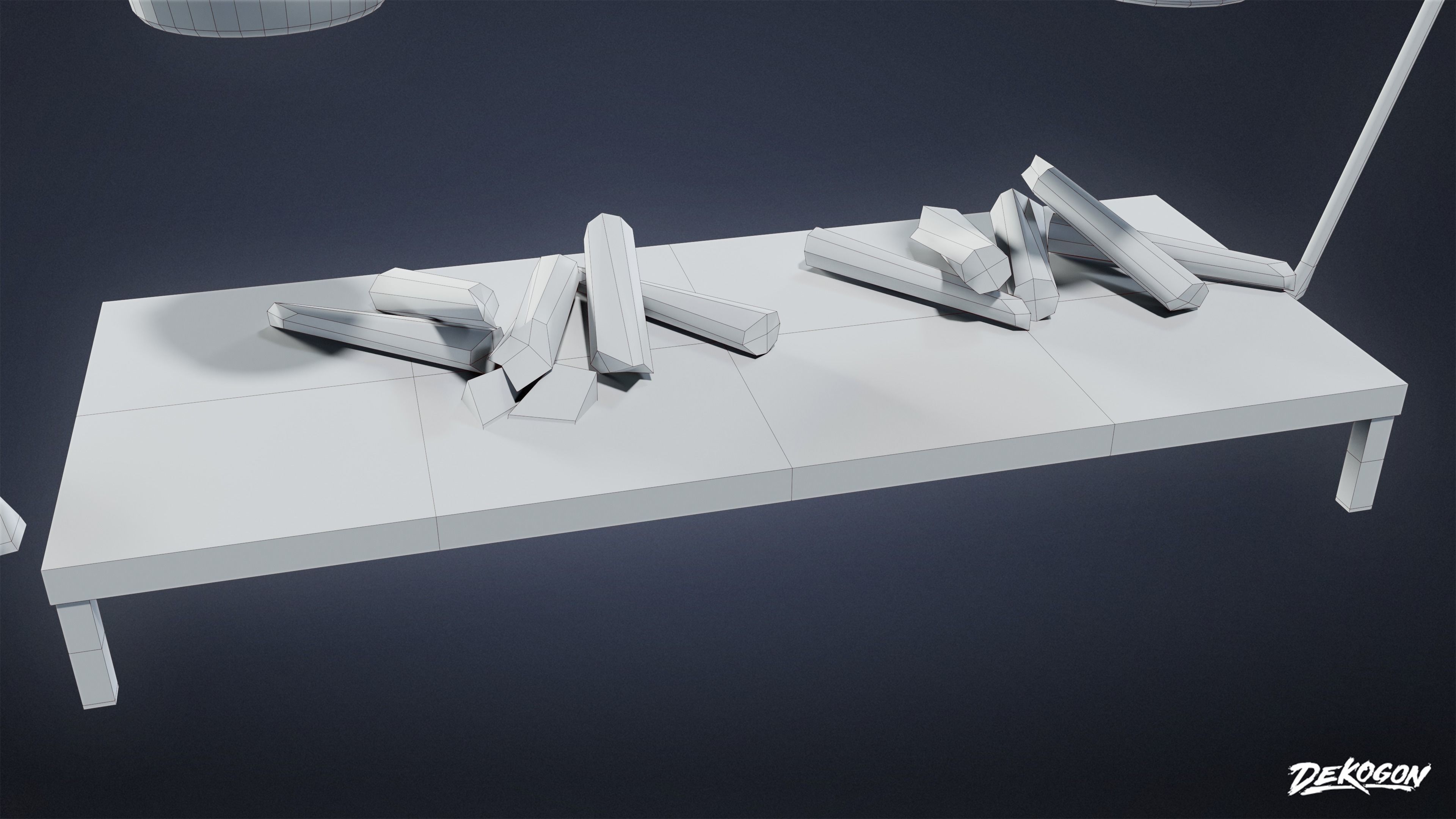 MEDIEVAL - Cooking Station 01 - LOW POLY Low-poly 3D model_7