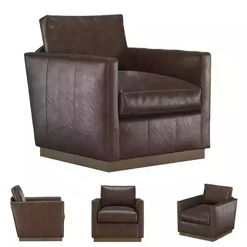 ALLIE LEATHER SWIVEL CHAIR 3D model