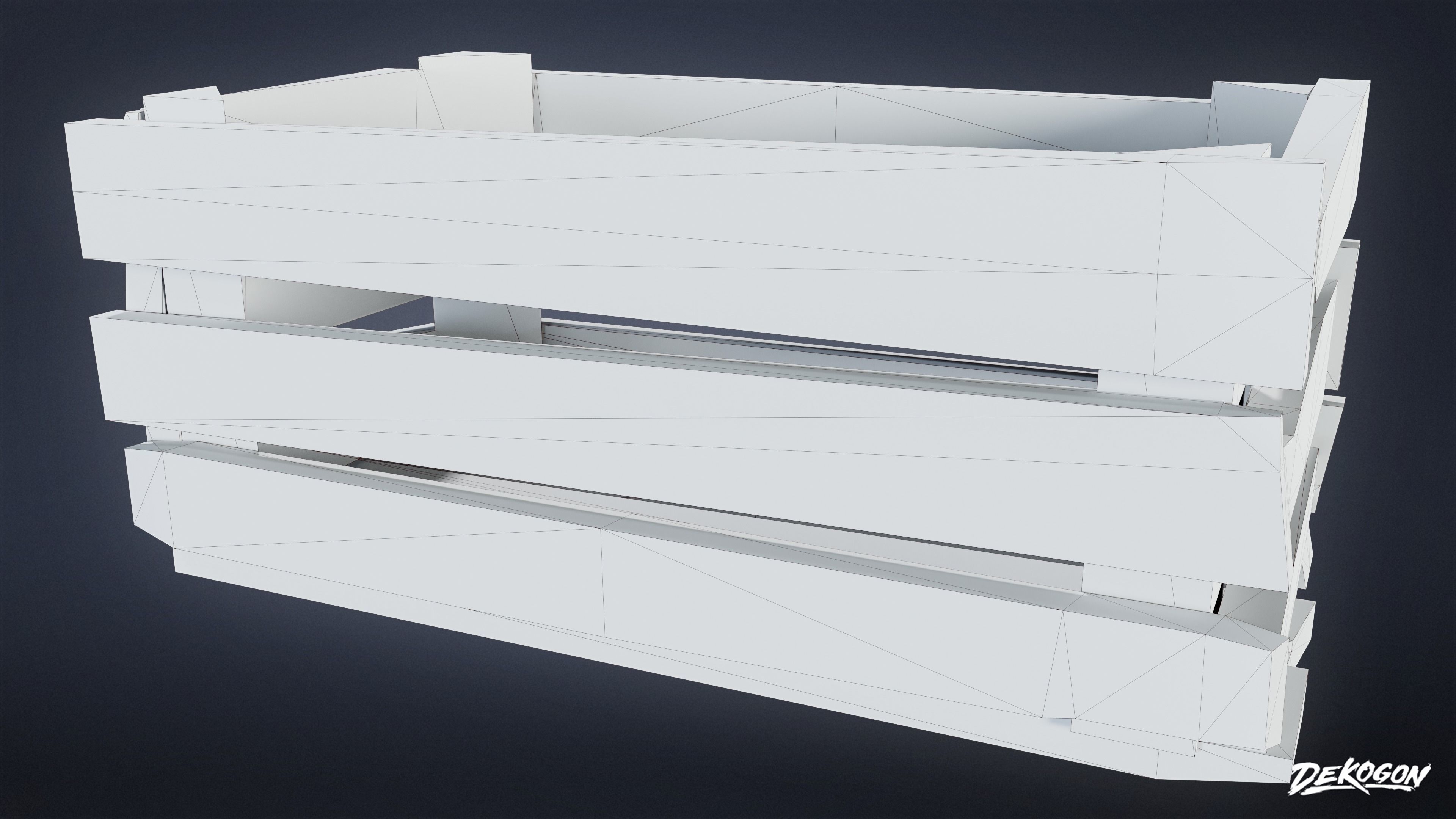 MEDIEVAL - Crate 01 - LOW POLY Low-poly 3D model_16