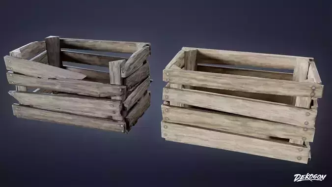 MEDIEVAL - Crate 01 - LOW POLY