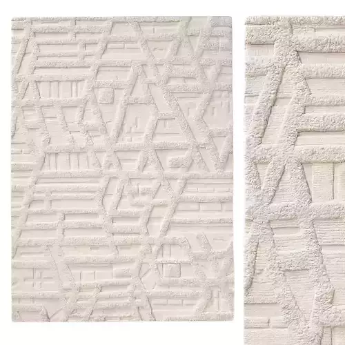 RIAN WOOL RUG 3D model