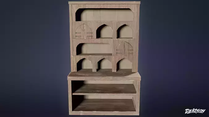 MEDIEVAL - Cupboard 01 - LOW POLY