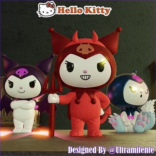 KUROMI PACK II Demon - Vampire - Wolf 3D print model