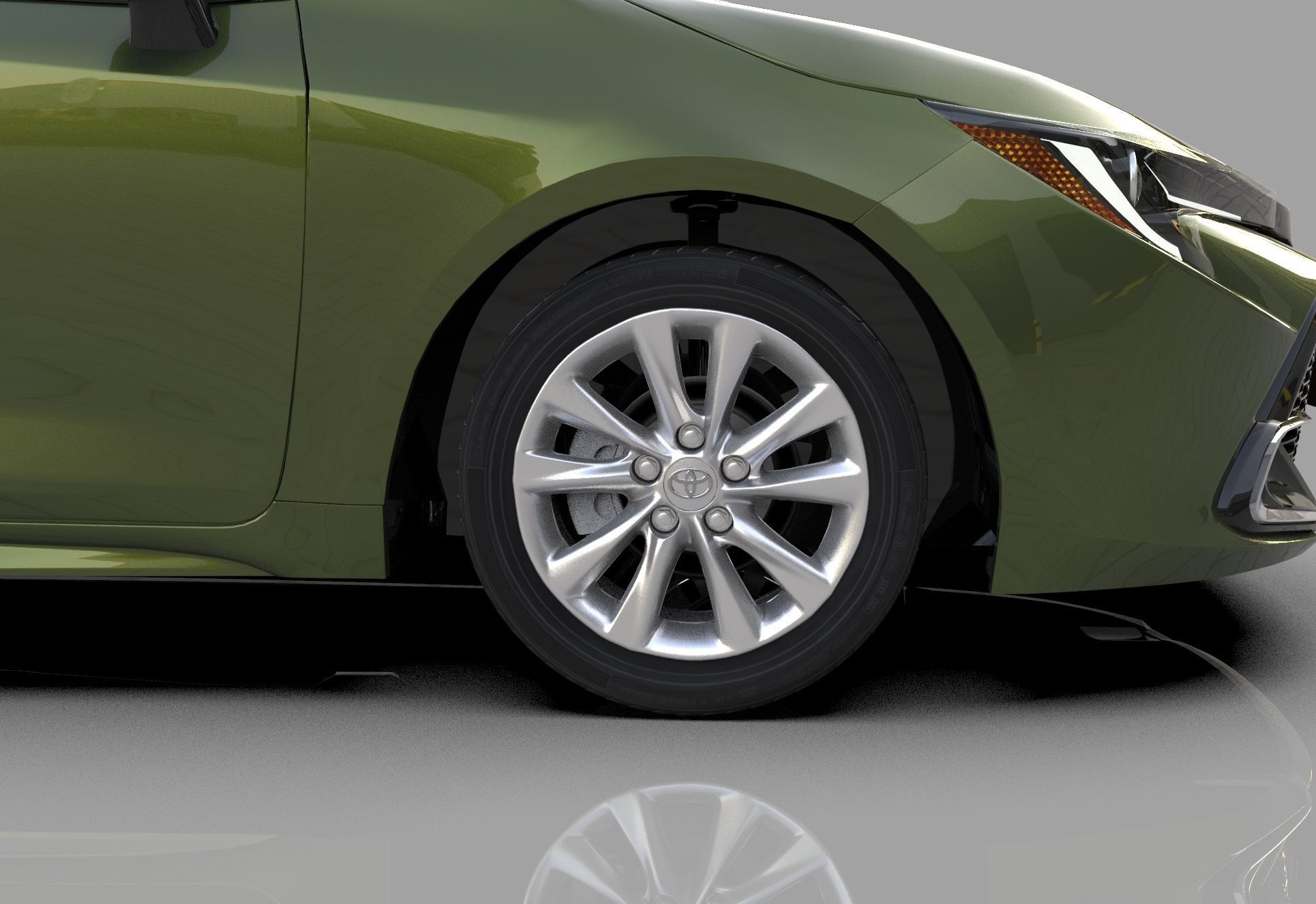 Toyota Auris corolla 2020 Organizing  3D model_8