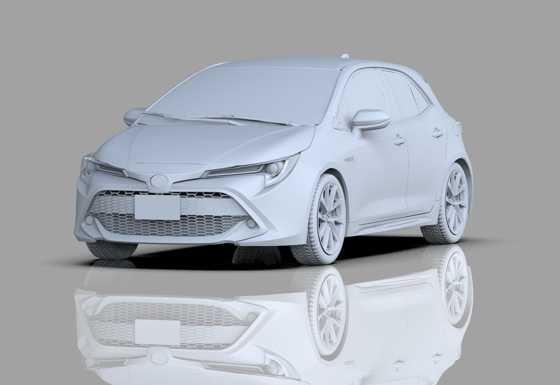 Toyota Auris corolla 2020 Organizing  3D model_14