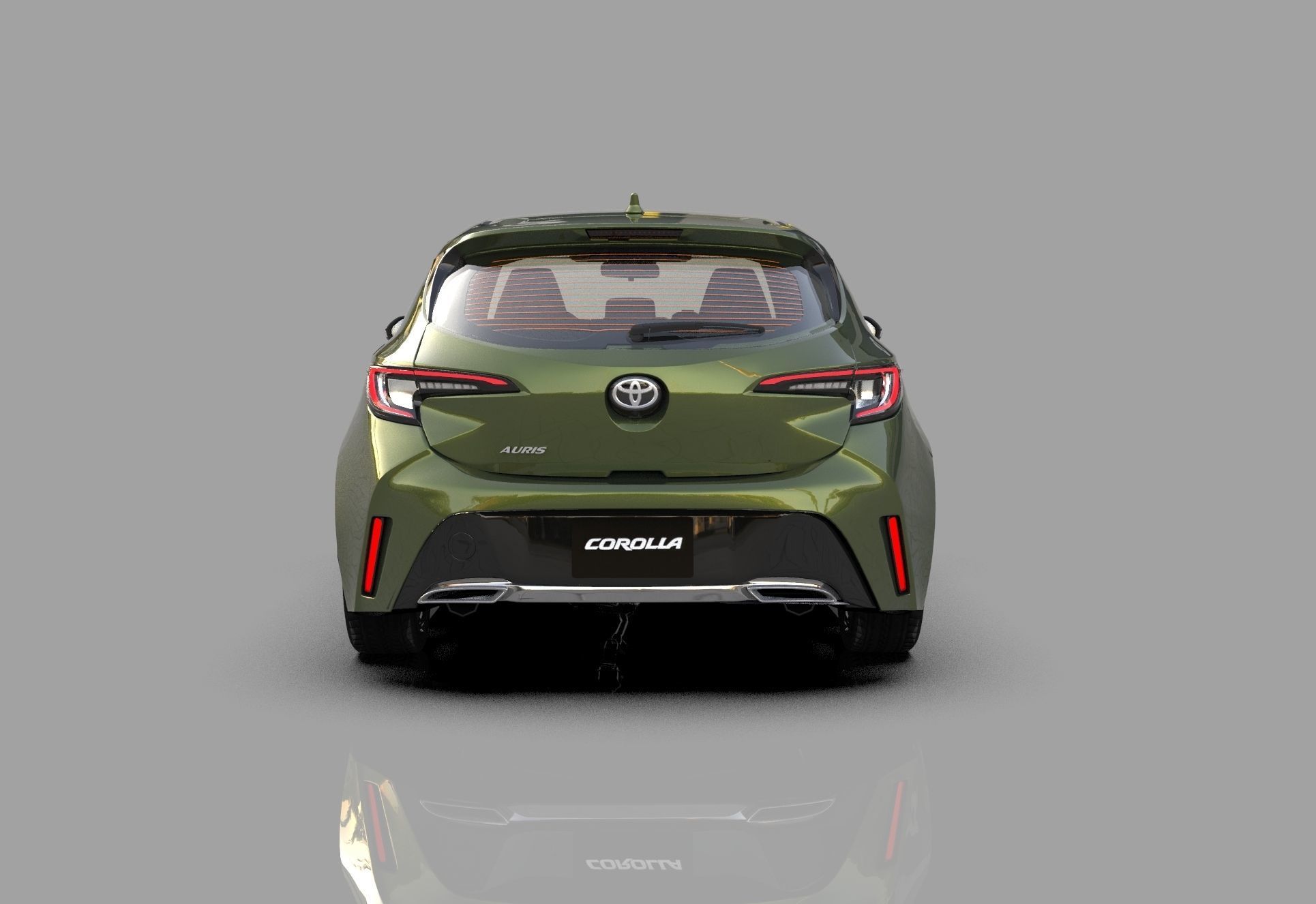 Toyota Auris corolla 2020 Organizing  3D model_5