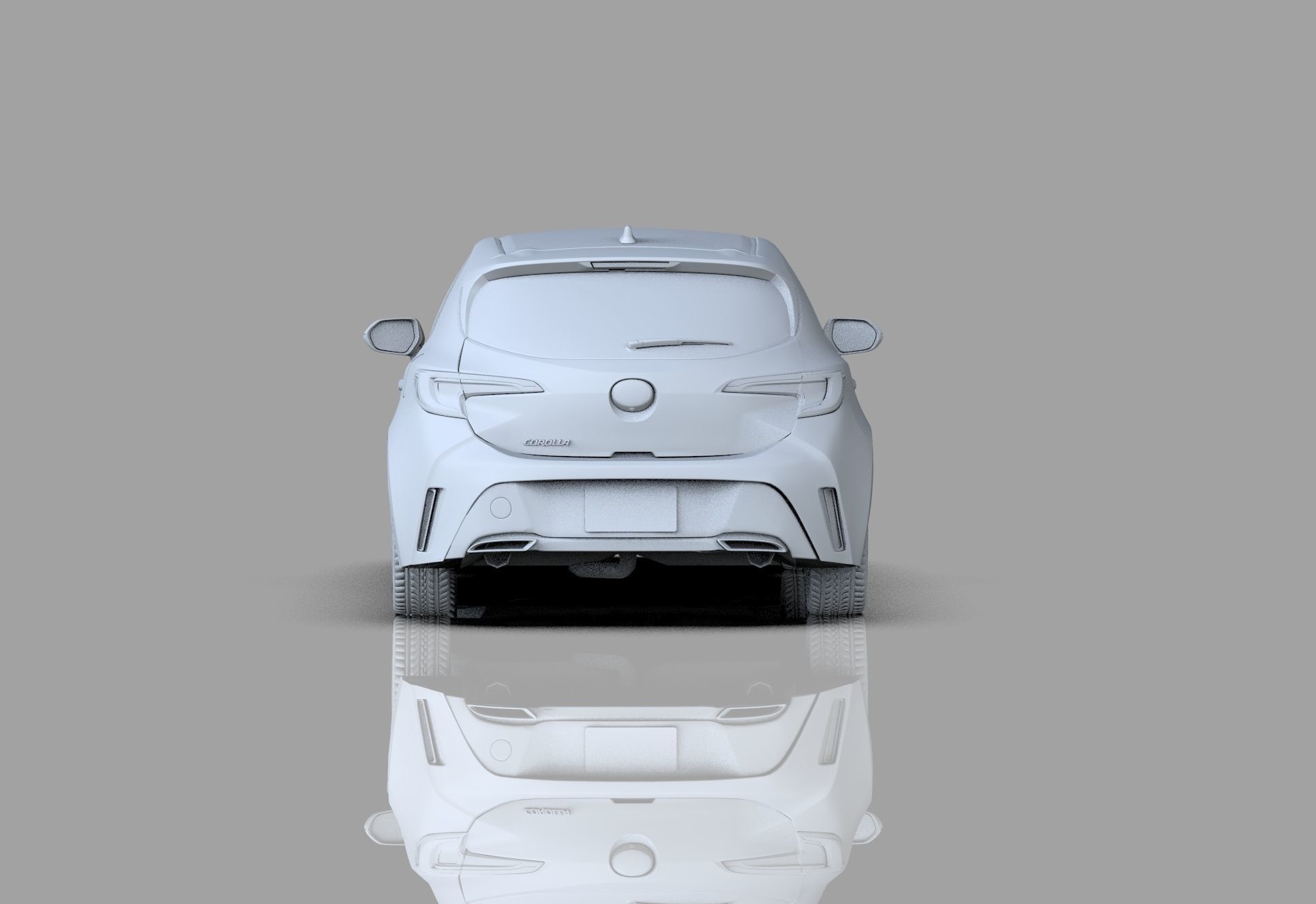 Toyota Auris corolla 2020 Organizing  3D model_18