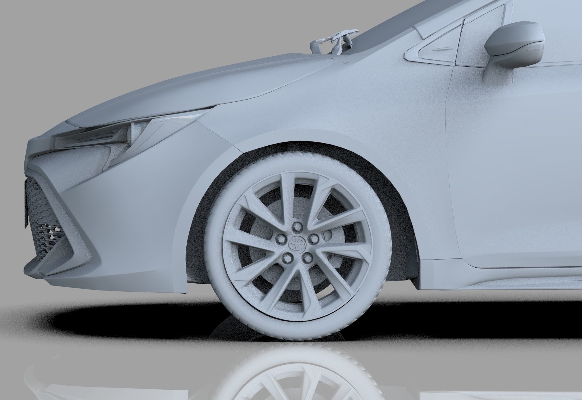 Toyota Auris corolla 2020 Organizing  3D model_19