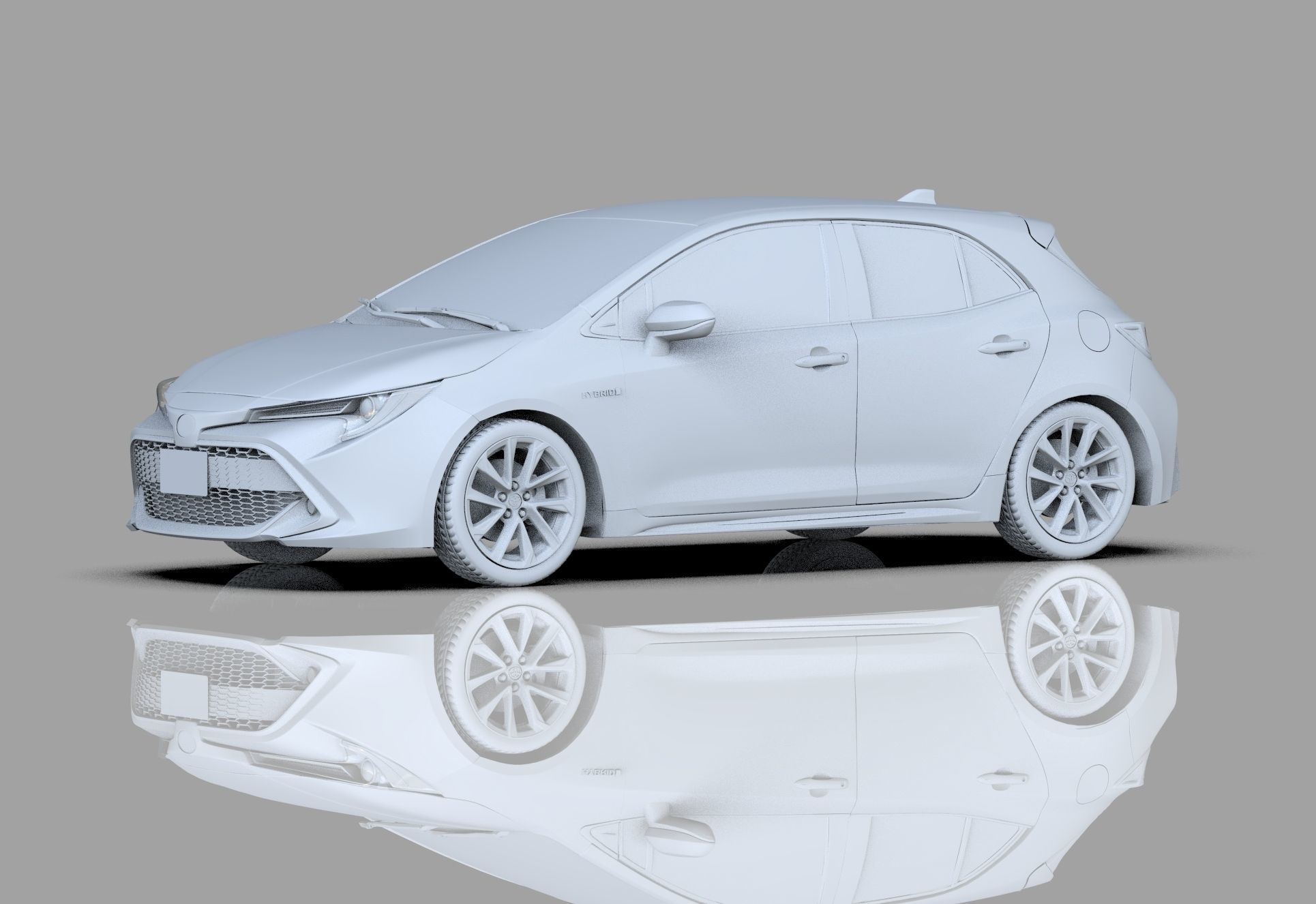 Toyota Auris corolla 2020 Organizing  3D model_15