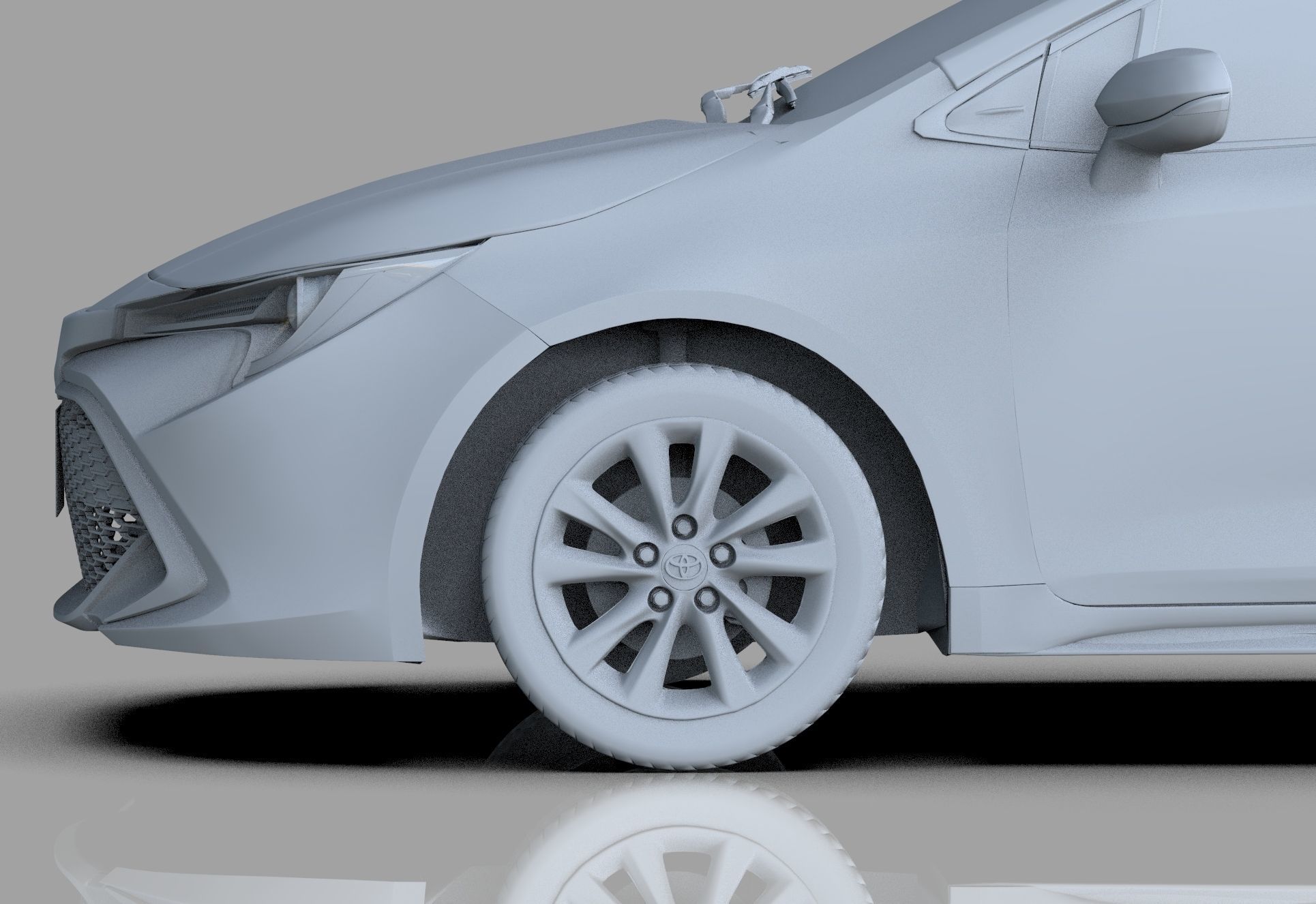 Toyota Auris corolla 2020 Organizing  3D model_20