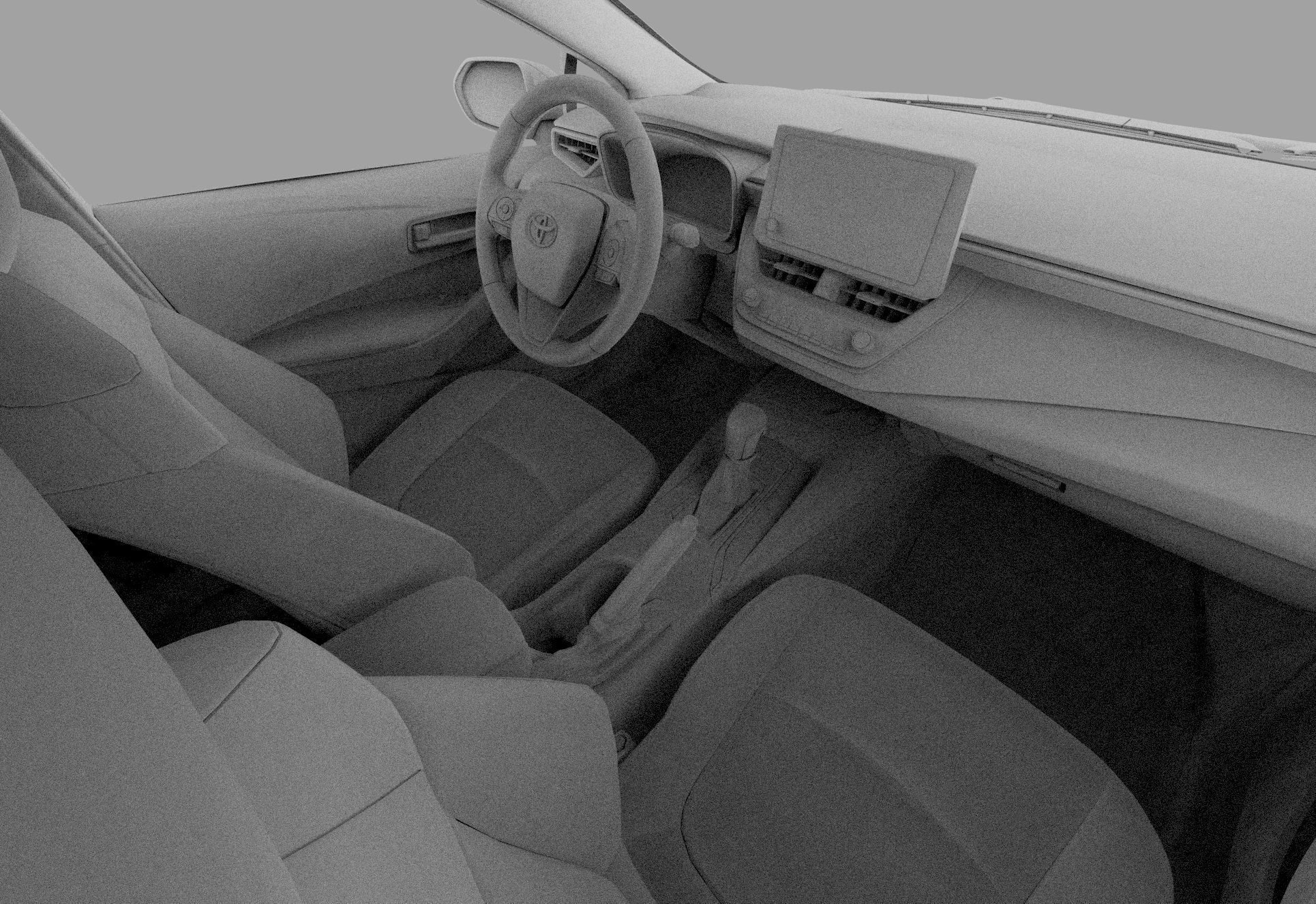 Toyota Auris corolla 2020 Organizing  3D model_22