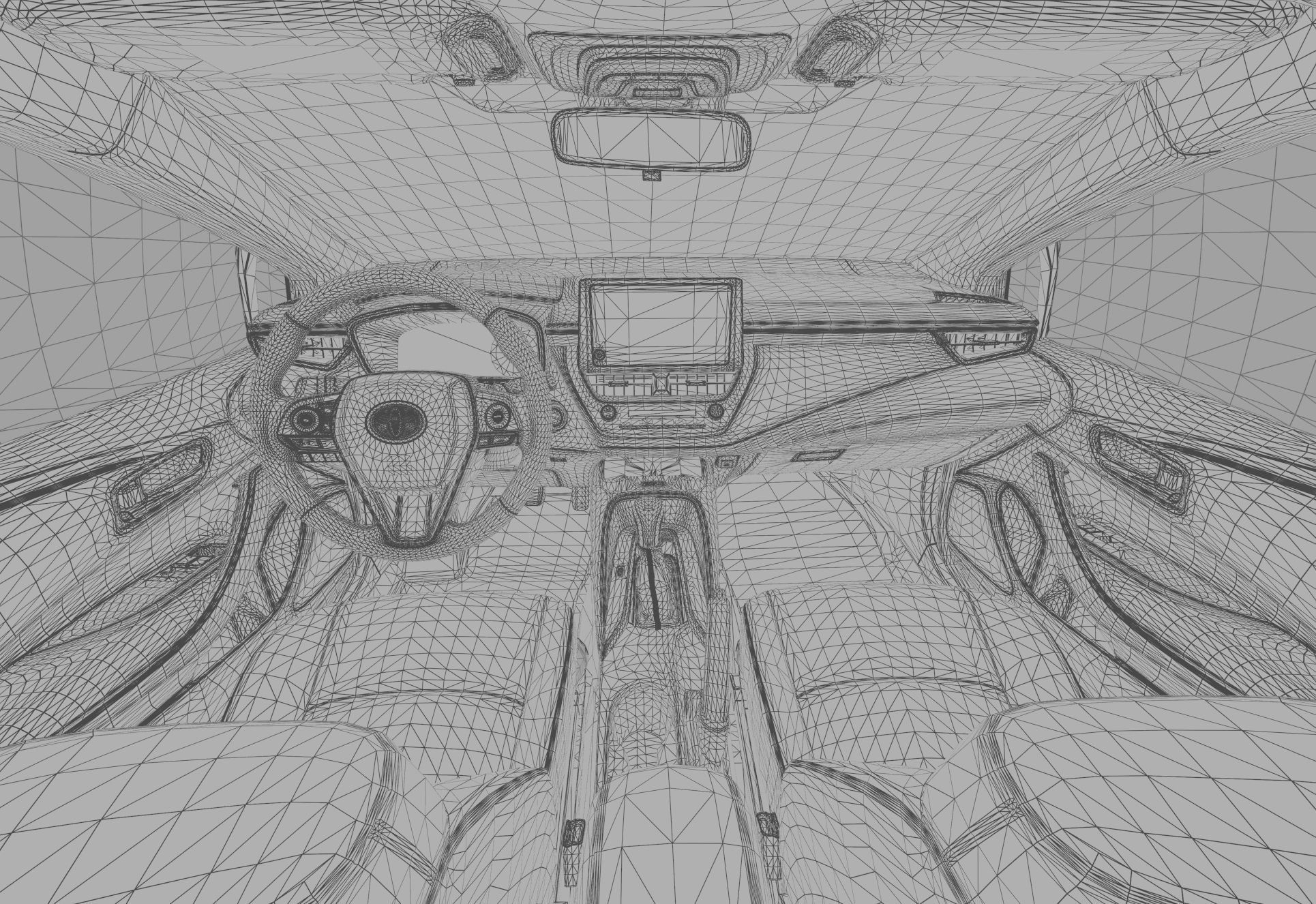 Toyota Auris corolla 2020 Organizing  3D model_31