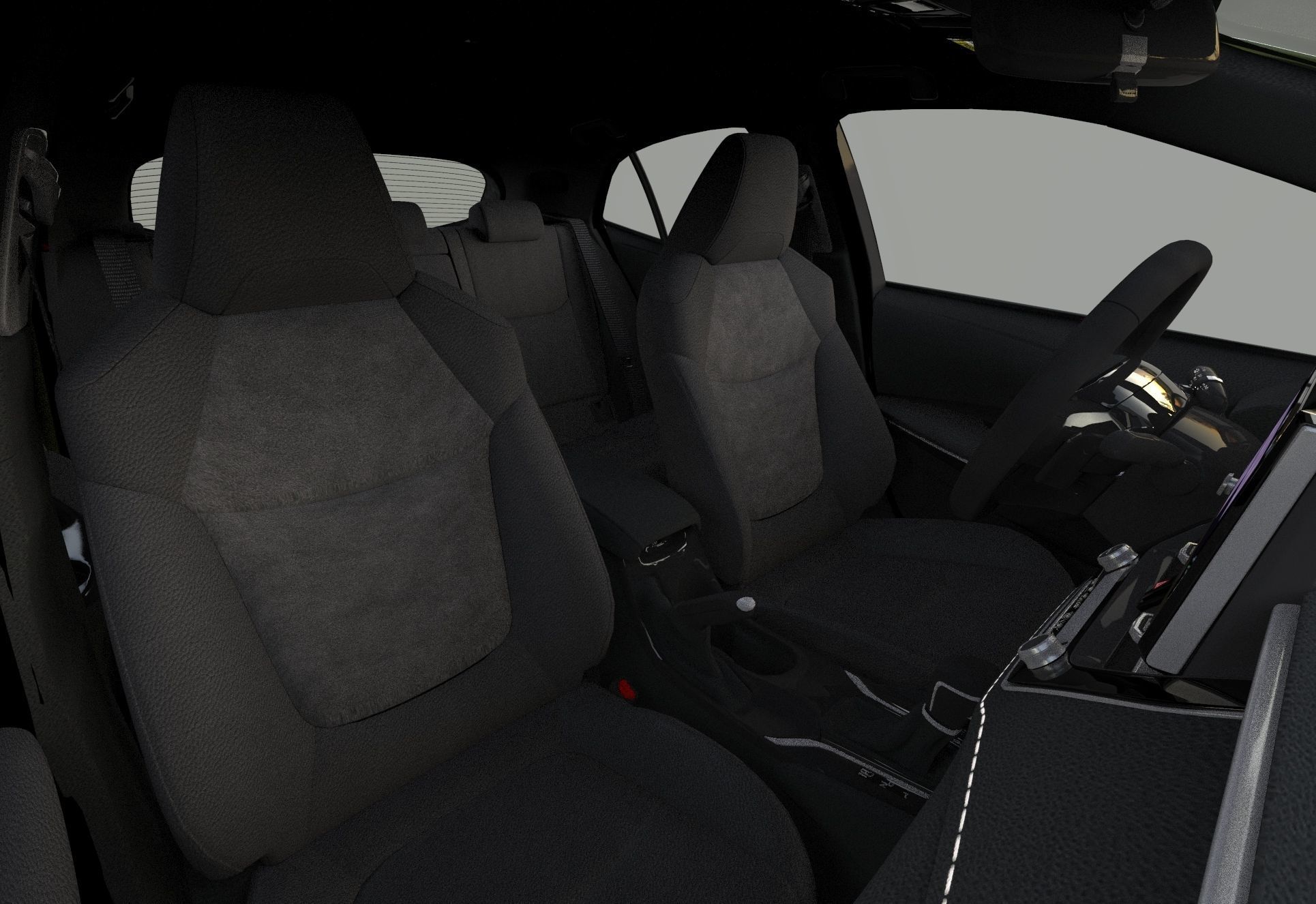 Toyota Auris corolla 2020 Organizing  3D model_13