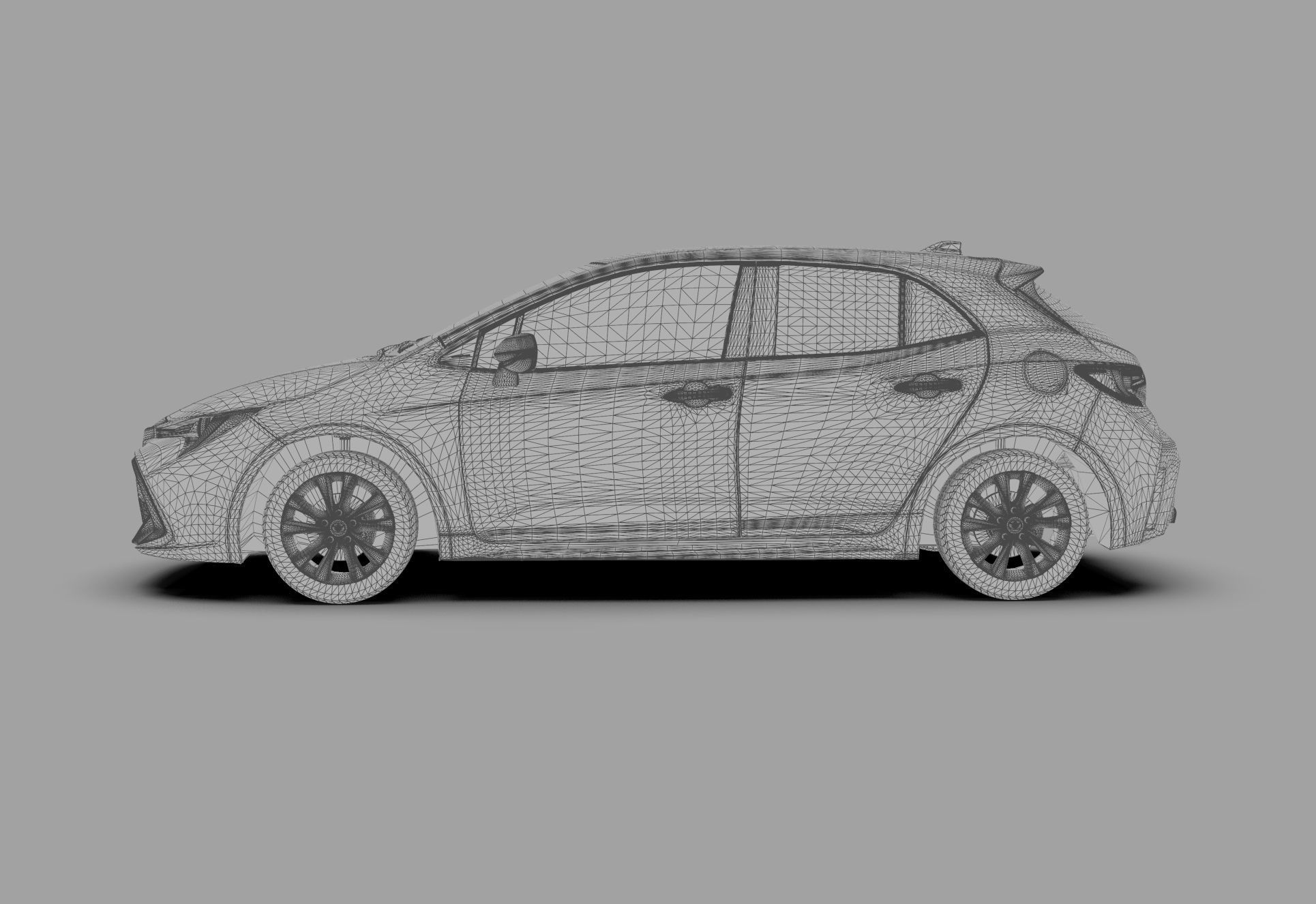 Toyota Auris corolla 2020 Organizing  3D model_27