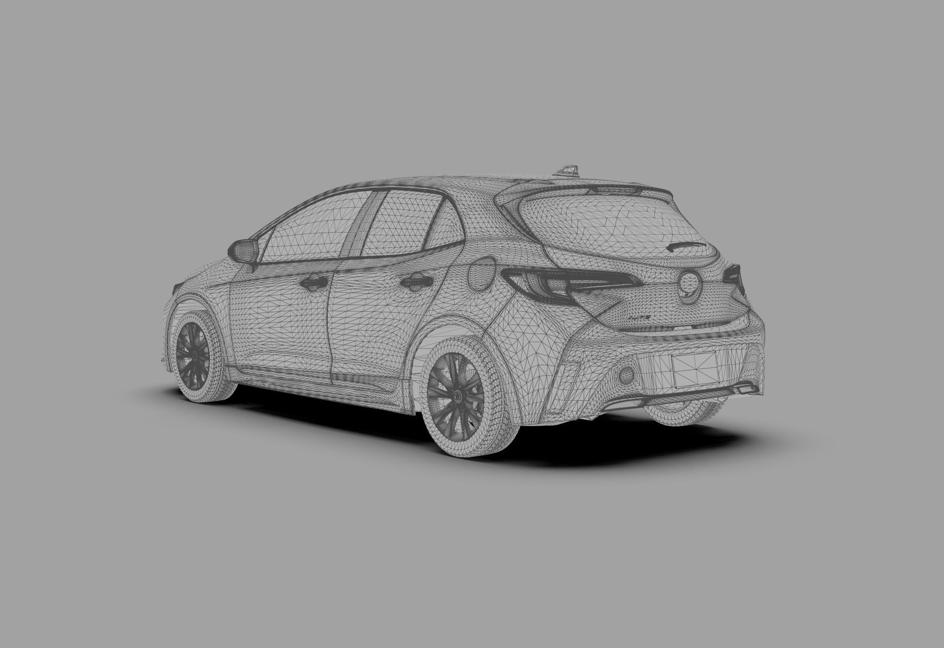 Toyota Auris corolla 2020 Organizing  3D model_28