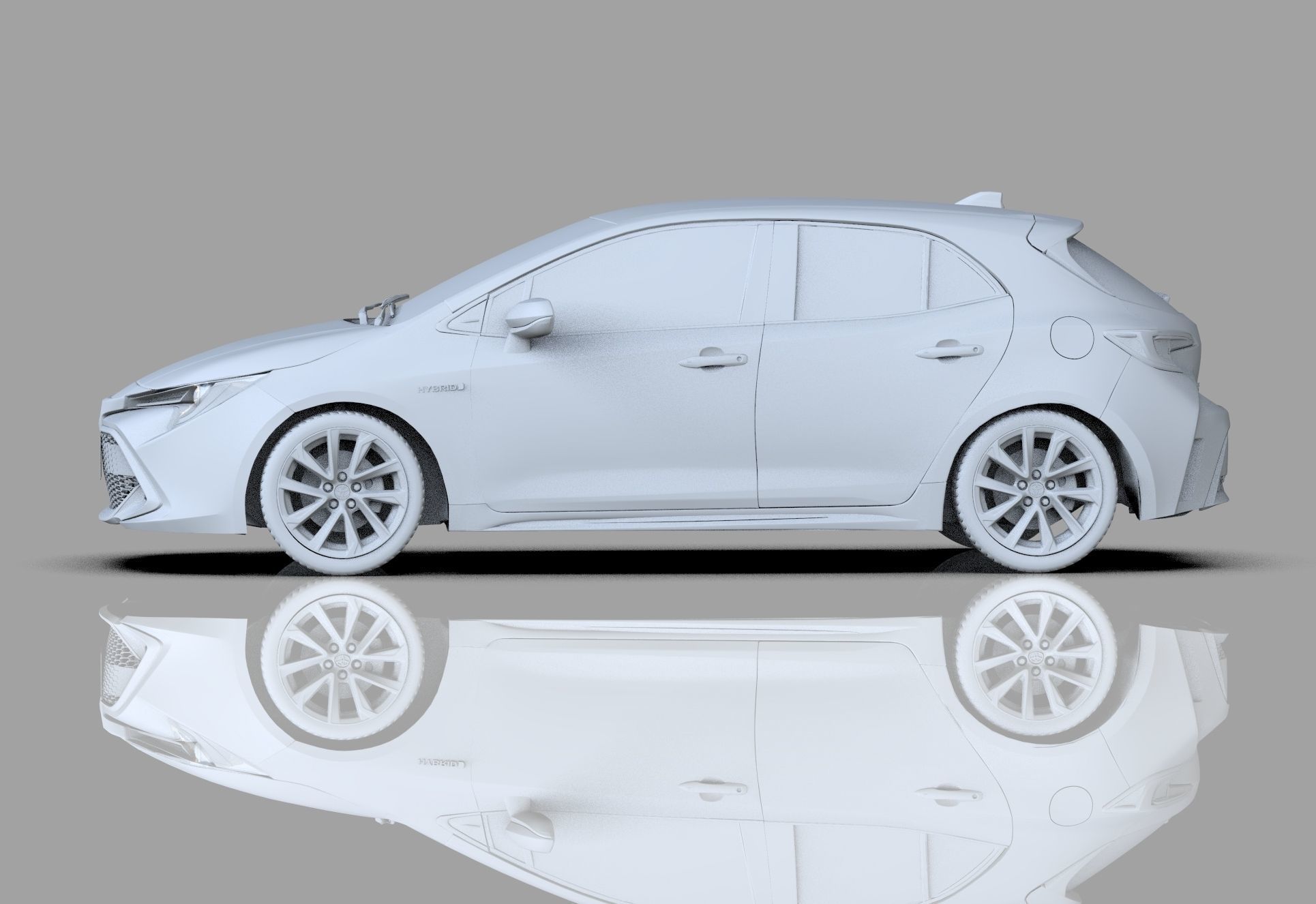 Toyota Auris corolla 2020 Organizing  3D model_16