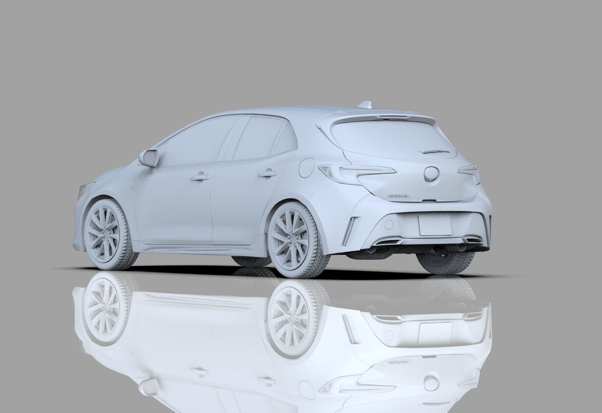 Toyota Auris corolla 2020 Organizing  3D model_17
