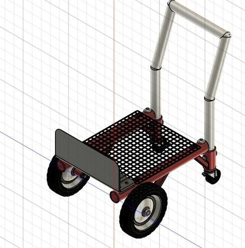 Hand Truck 3D print model_12
