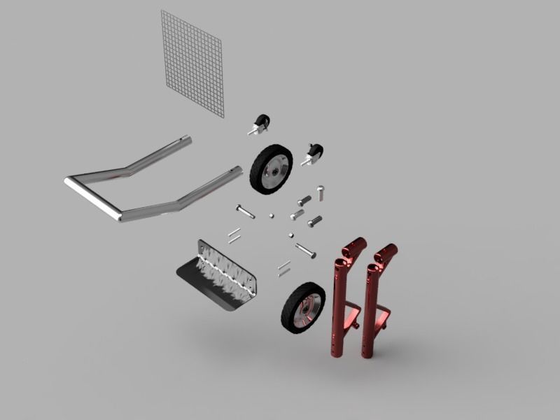 Hand Truck 3D print model_5
