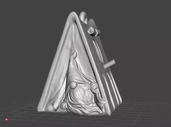 camping gnome bird house outside garden decoration 3D print model