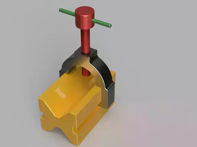 V-block Clamp 3D print model