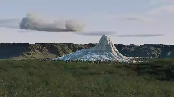 Landscape with mountains