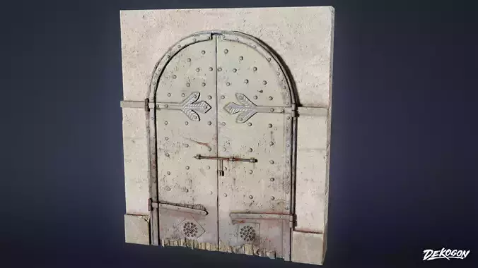 MEDIEVAL - Door 02 - LOW POLY