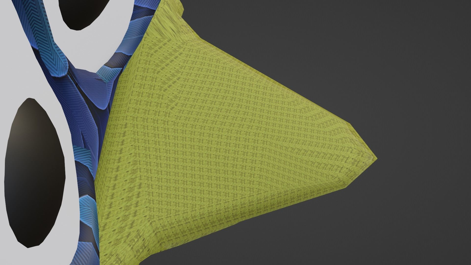 Blue bird Low-poly 3D model_8