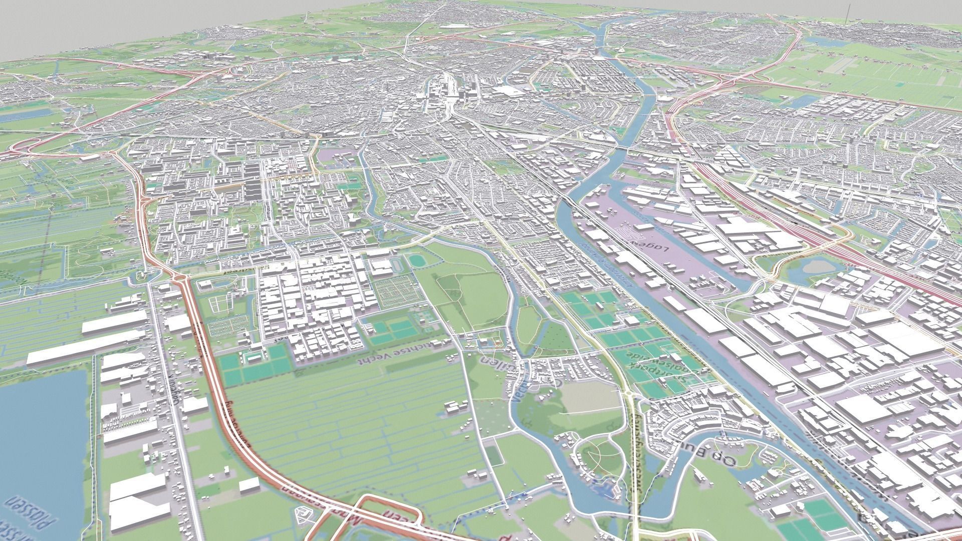 Cityscape Utrecht Netherlands 3D model_3